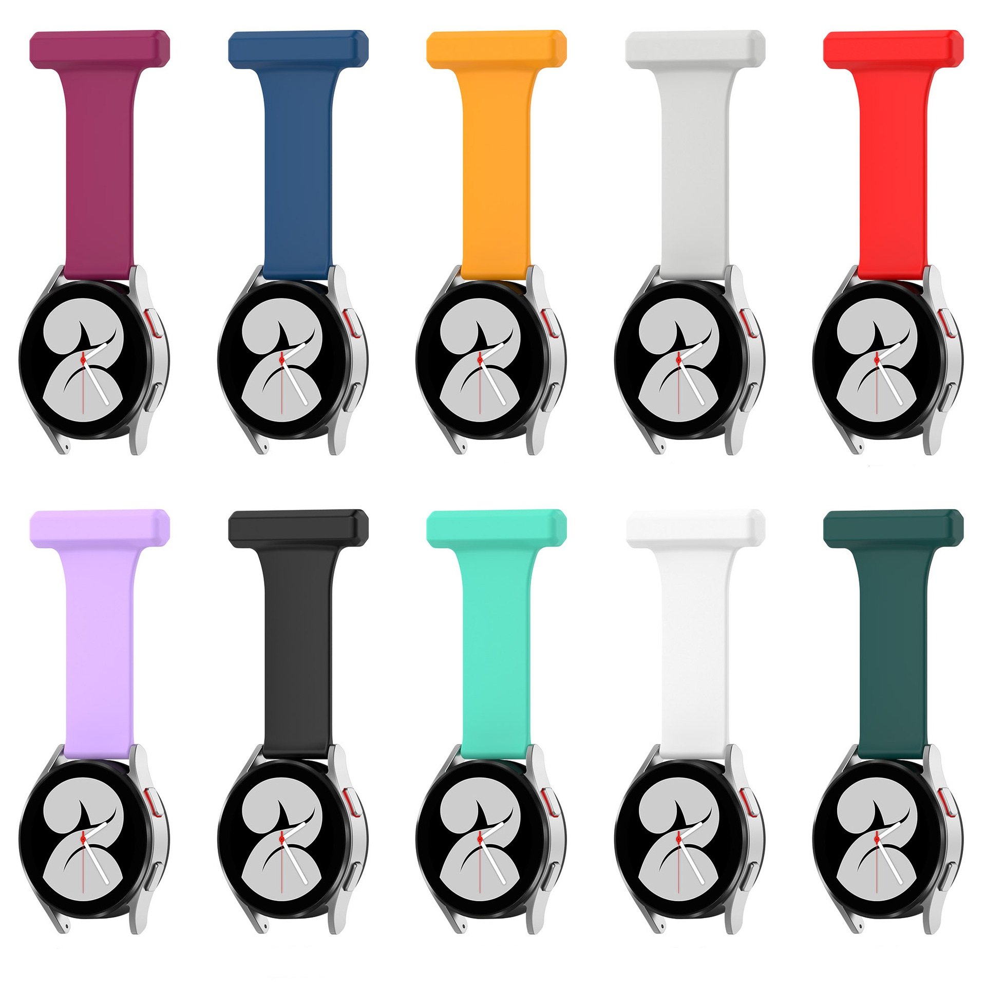 20mm 22mm Huawei Xiaomi Watch Rubber Pin Doctors Nurse Smart Watch Band for Samsung galaxy watch3 45MM