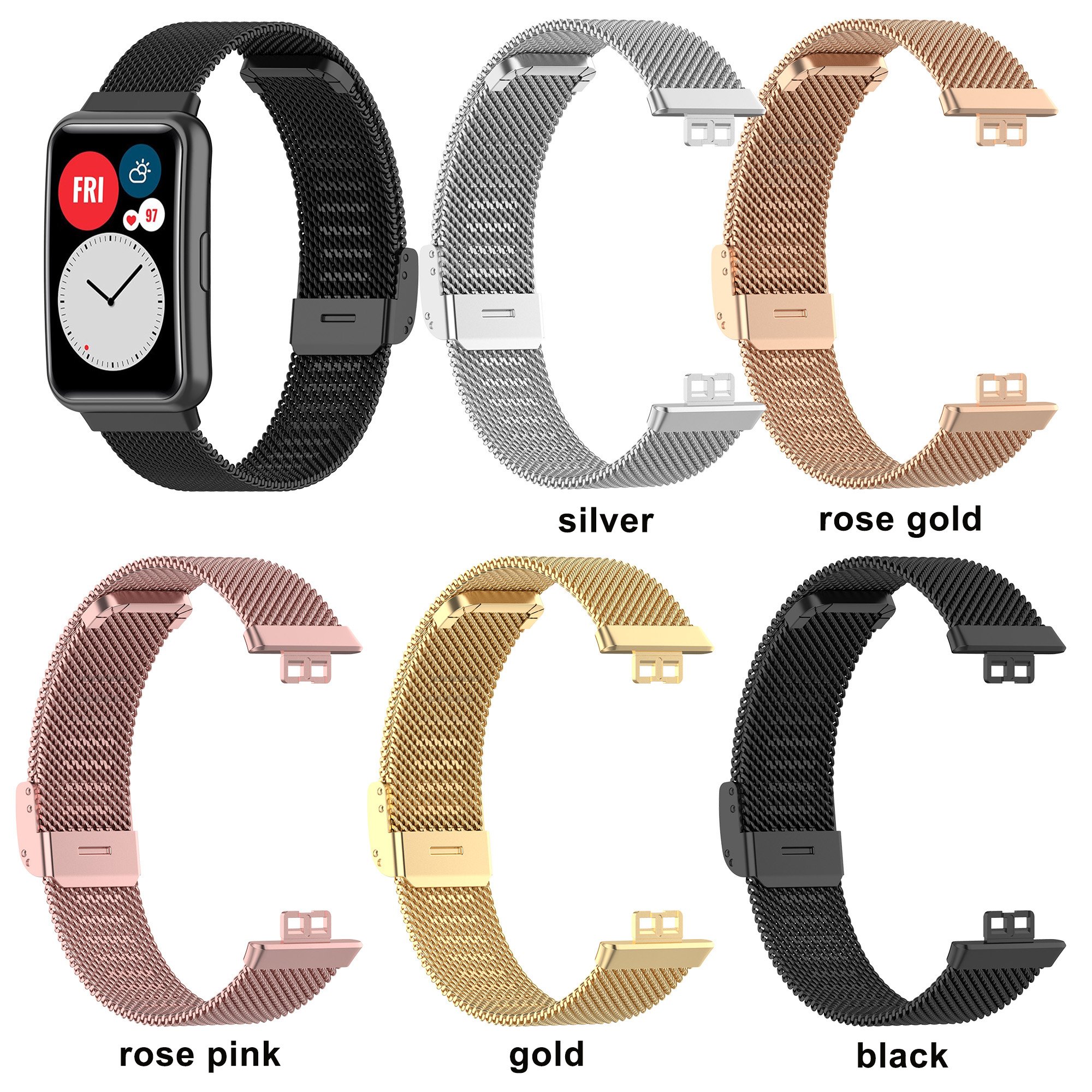 Metal Milan buckle Smart watch band strap For Huawei watch fit Special Edition B39 straps smart Bracelet