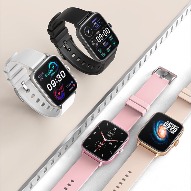 Ce Rohs 1.69 Big Screen Smart Watch Blood Pressure 24 Hours Heart Rate Detect Smart Bracelet Calling Watch
