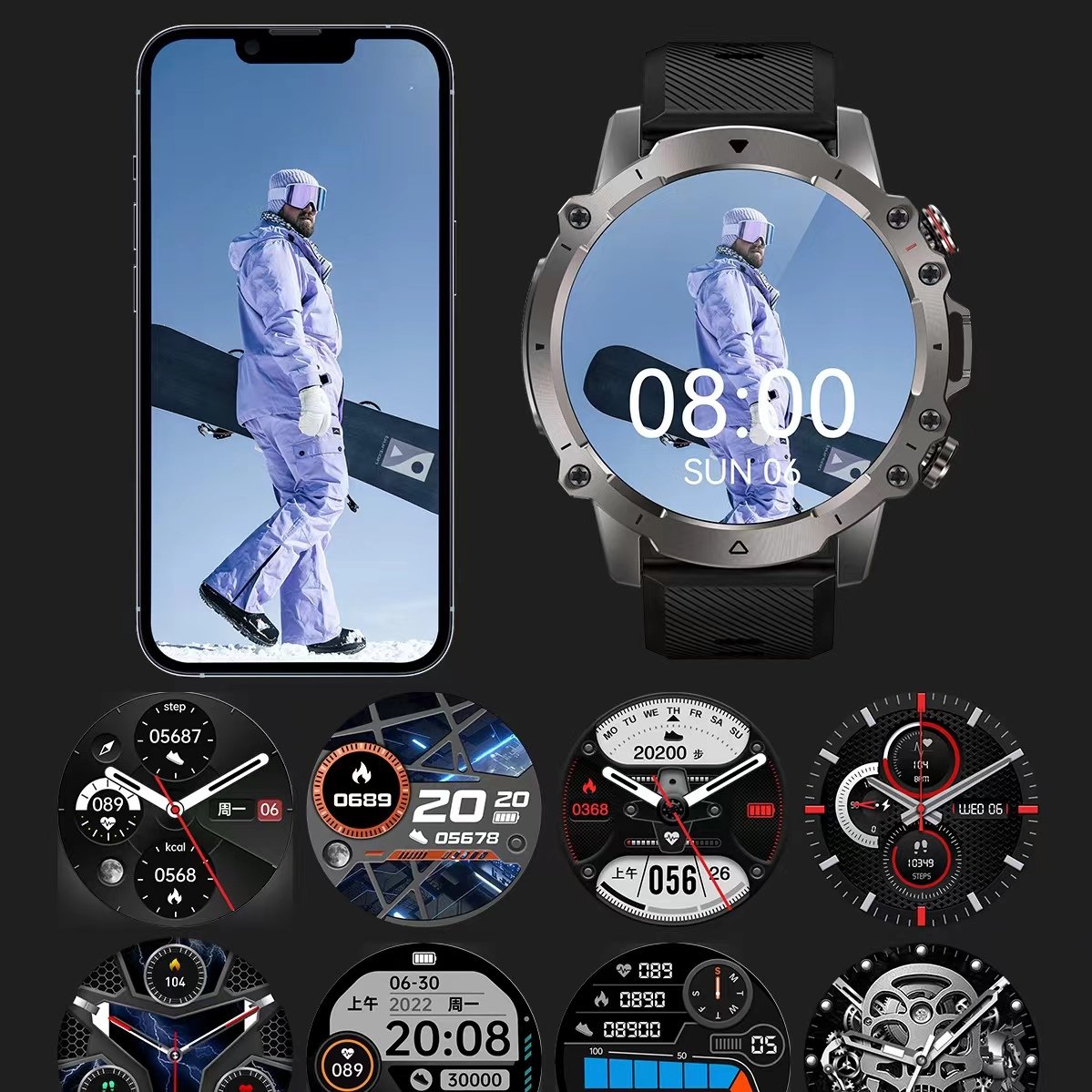 Smart Watch Men Women Touch Screen Sports Fitness Bracelets Wristwatch Waterproof Bt For Android Ios Gk56 Smartwatch Men