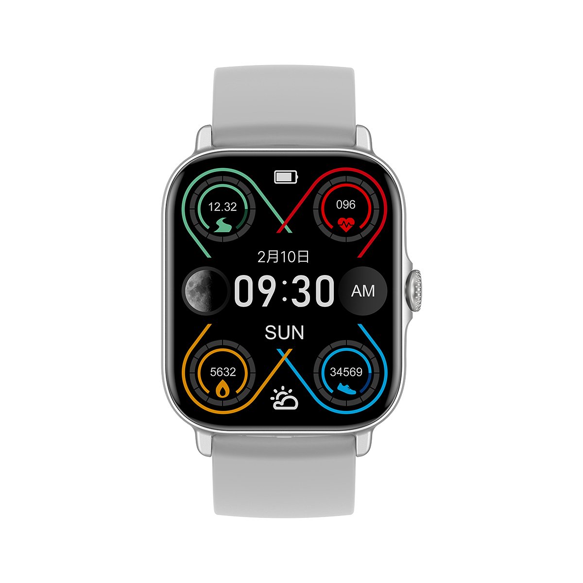 Wholesale 1.81inch Screen T12 Waterproof Blood Pressure Heart Rate Heath Monitor Wireless Sports fashion Smart Watch