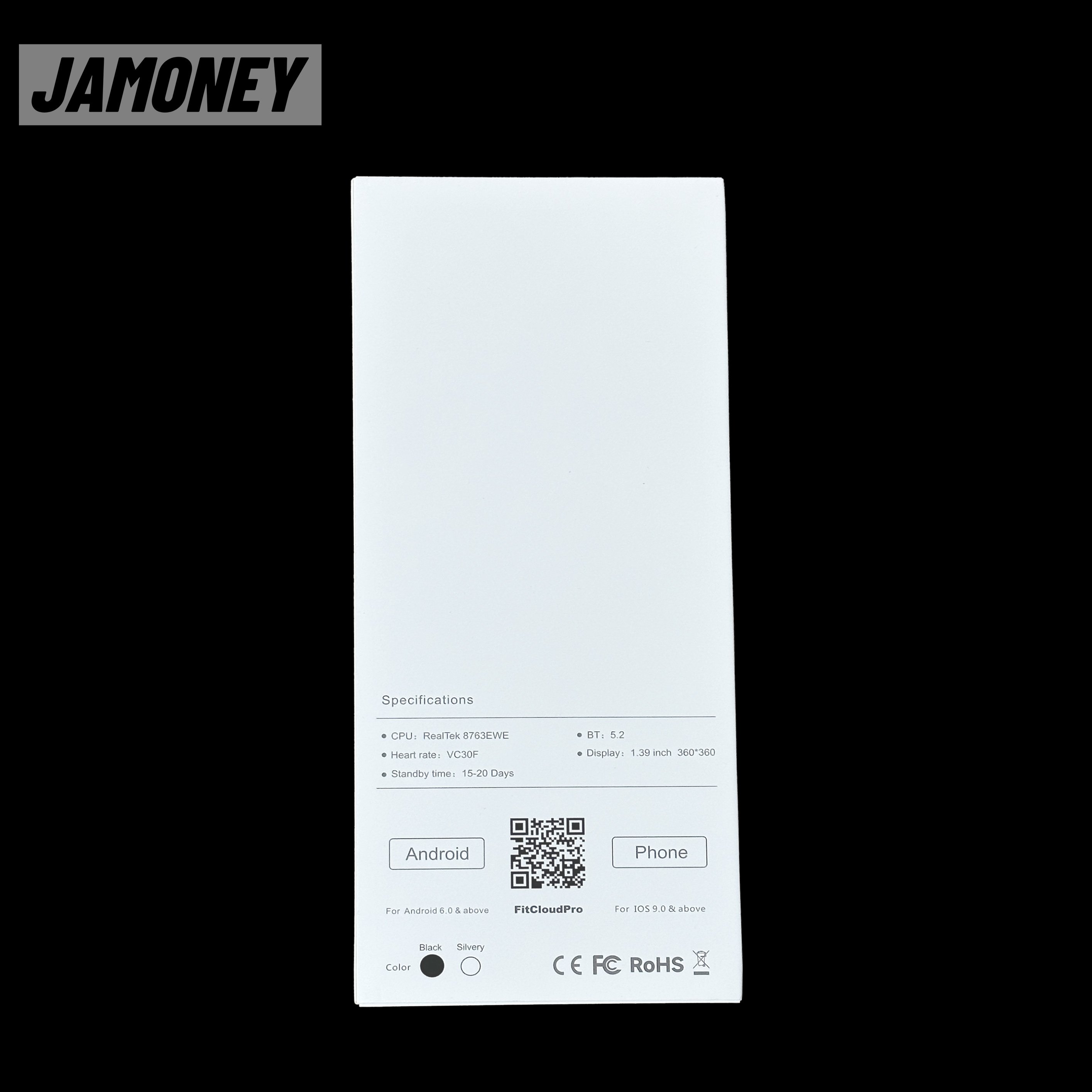 JAMONEY Hot selling K52 smart watch 2024 for men with 400mah long battery life round BT call outdoor sports smartwatch