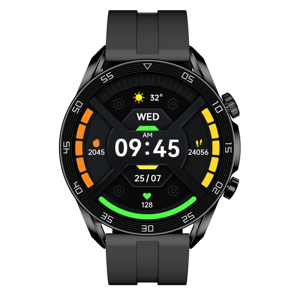 1.45inch Smartwatch AMOLED Always-on Display Heart Rate Monitor Fitness Tracker Watch IP68 Waterproof Smart watch