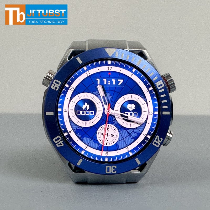 High Quality HK5 Smartwatch Amoled Screen Long Battery Life GPS NFC Chat GTP Smart watch HK5Hero reloj inteligente