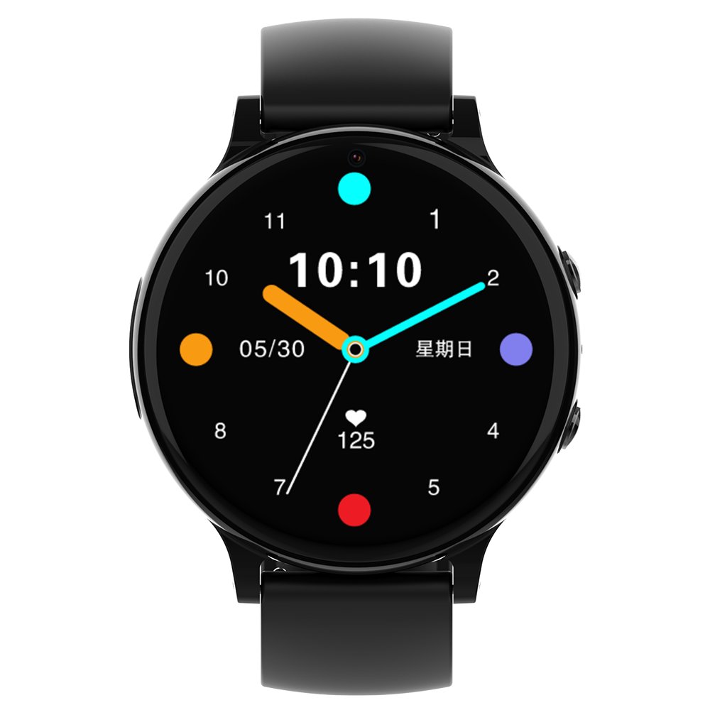 Round 4g Senior Smart Watch Gps Location Sos Call Heart Rate Blood Pressure Blood Oxygen Monitor Fall Detection for Elderly