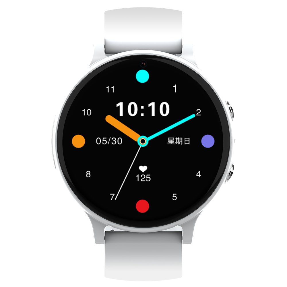 Round 4g Senior Smart Watch Gps Location Sos Call Heart Rate Blood Pressure Blood Oxygen Monitor Fall Detection for Elderly