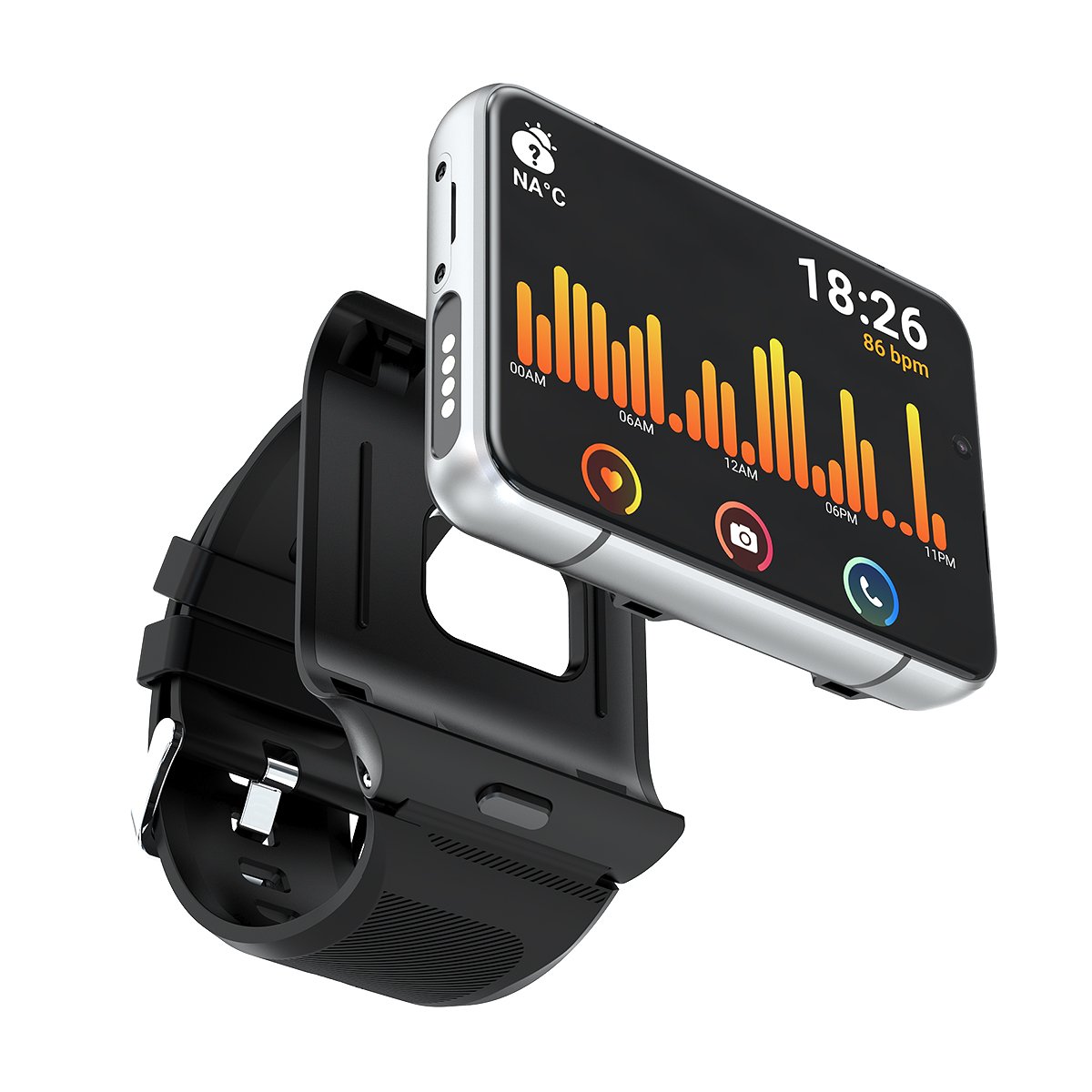 Manufactured Hd Dual Camera 500W+1300W Google Store Smart Watch With Play With Heart Rate