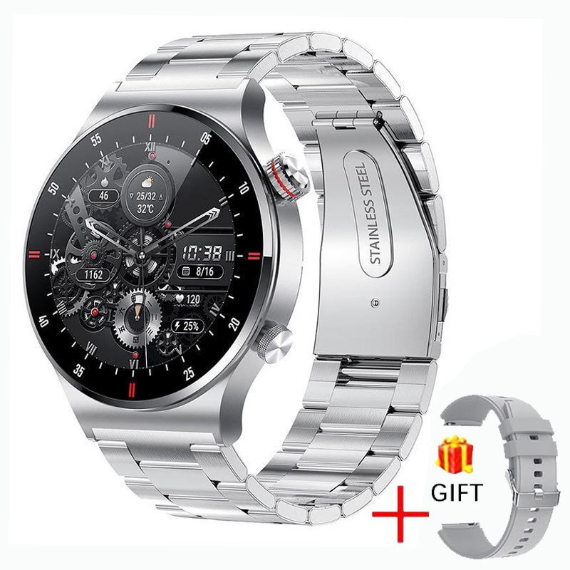 Reloj Smart Watch stainless steel with Round shape health monitor