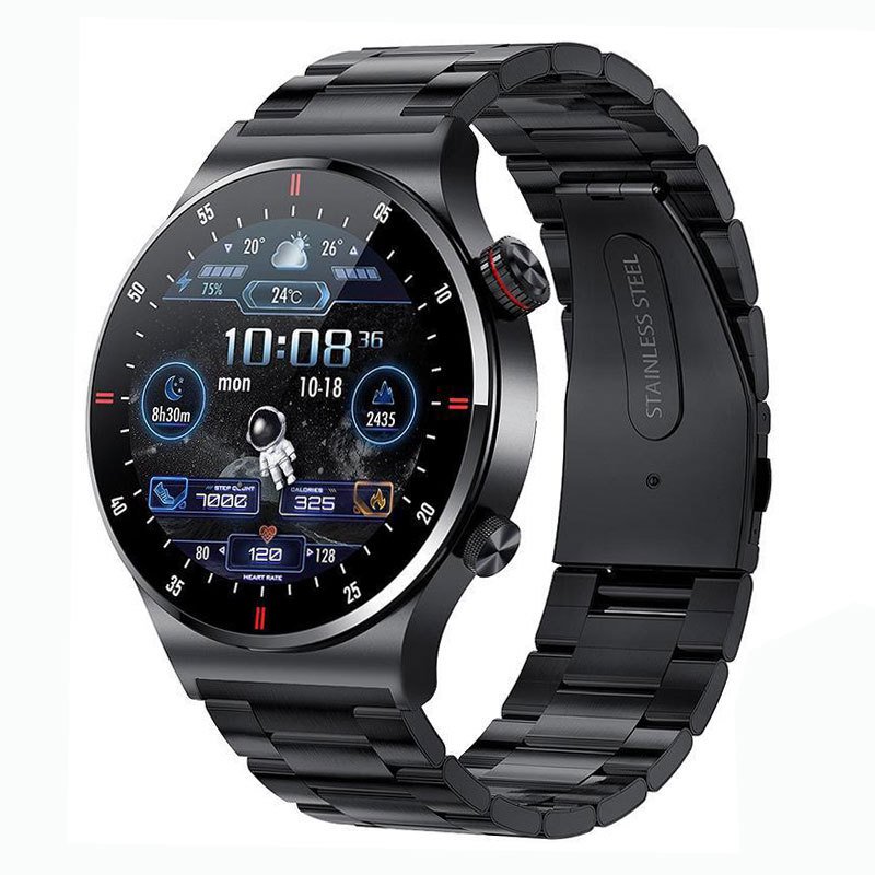 Reloj Smart Watch stainless steel with Round shape health monitor