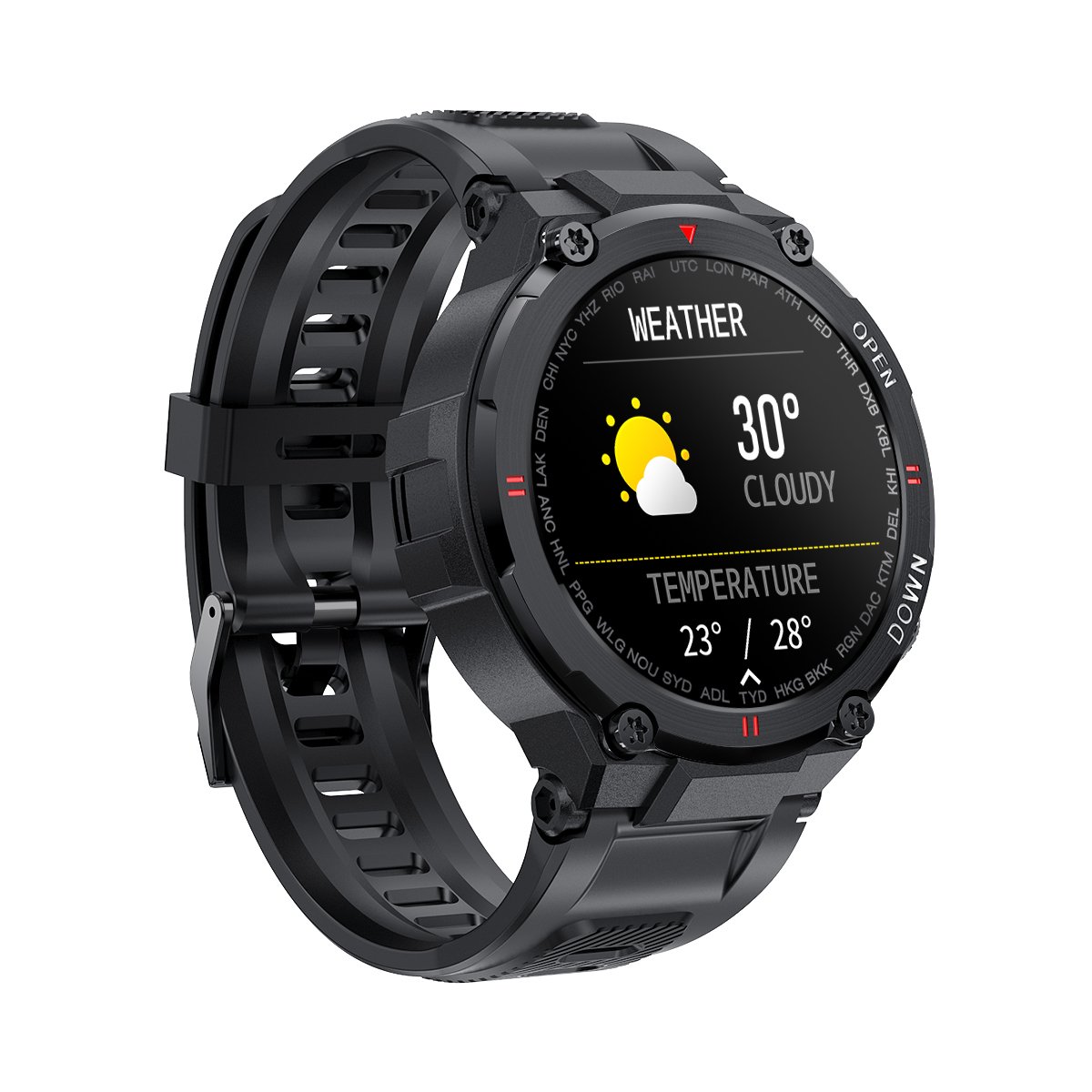 Hot Sale K22 Smart Watch 400mAh Large Battery 1.28inch Full Touch Screen BT Call fitness outdoorSports Smartwatch