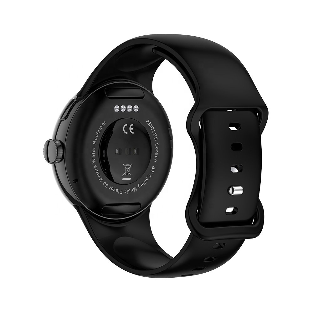 Luxury AMOLED Round Screen Smartwatch LA24 Health Reloj Inteligente IP68 Waterproof Smart Watch for Men Women