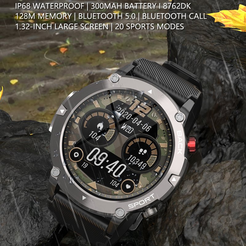 2023 New Smart Watch Men BT Call IP68 Waterproof Outdoor Fiess Tracker Smartwatch for men for Android