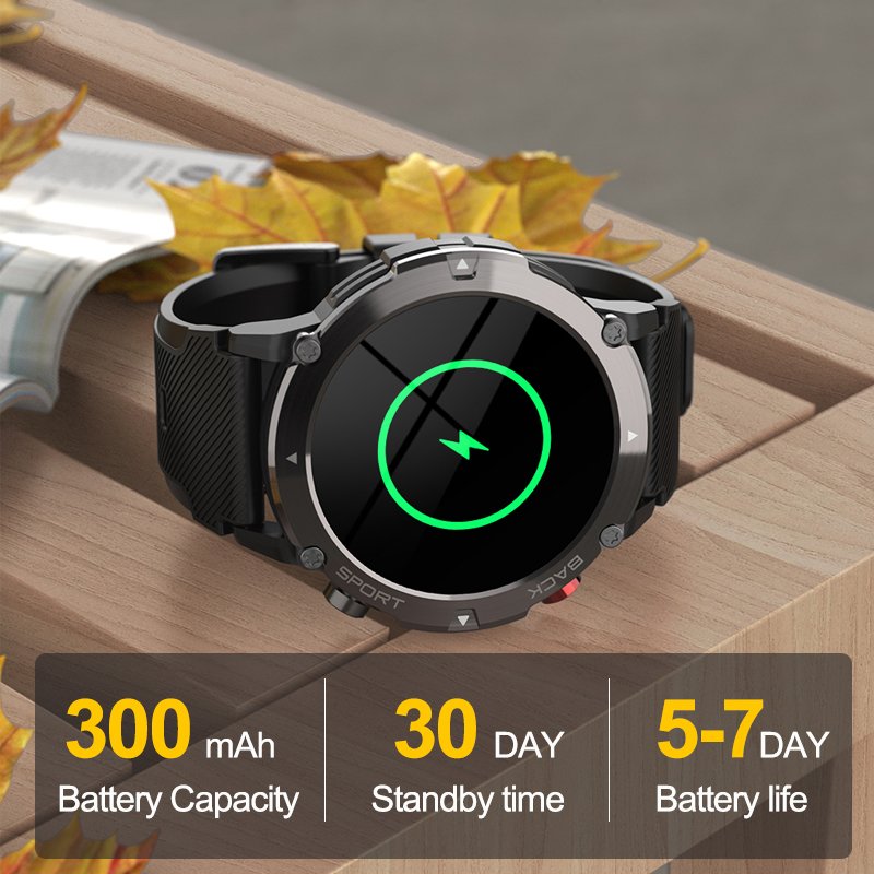 2023 New Smart Watch Men BT Call IP68 Waterproof Outdoor Fiess Tracker Smartwatch for men for Android