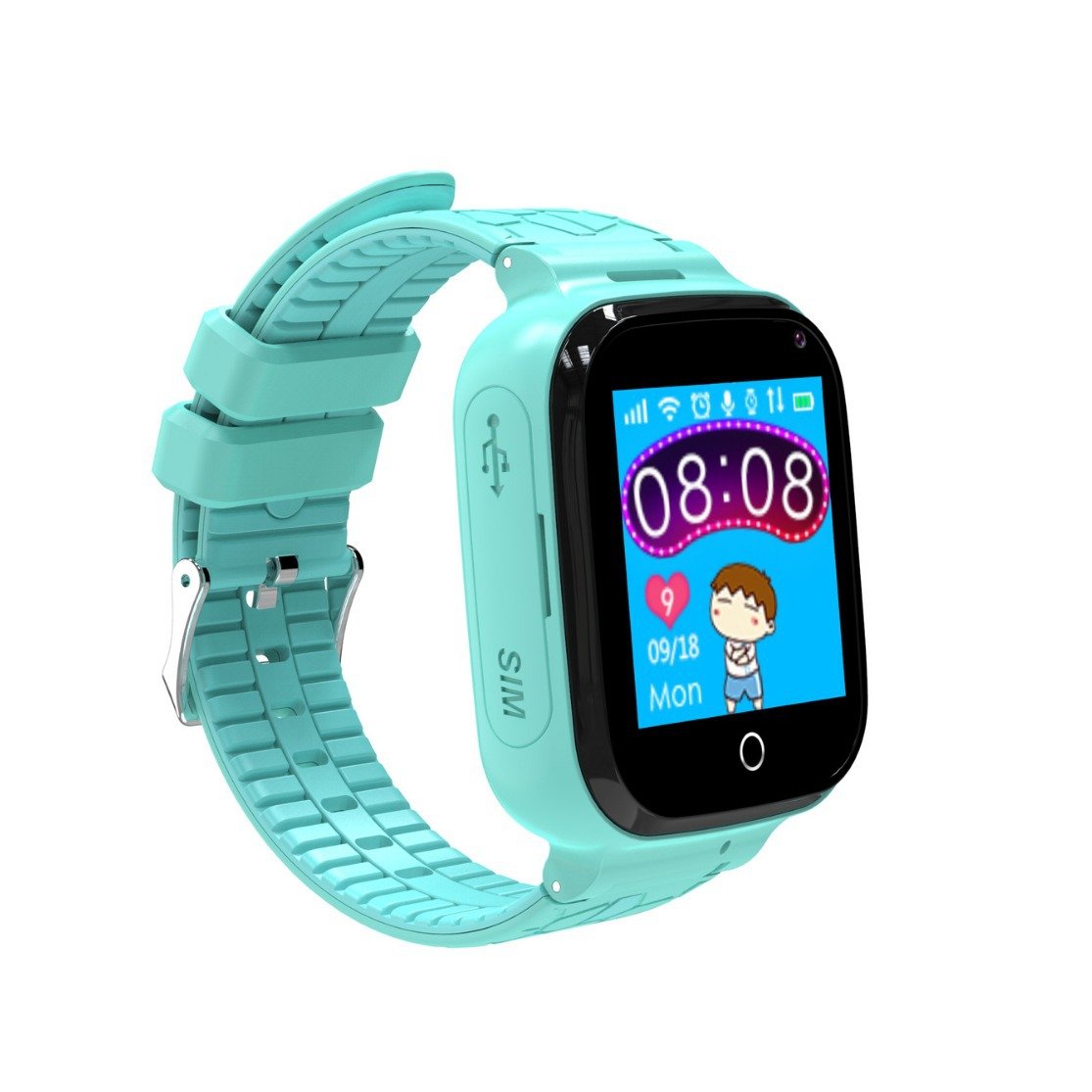 Kid's Smartphone Watch Pluggable GPS Positioning Waterproof Camera Alarm Clock Sos Emergency Call Alarm Smart Watch