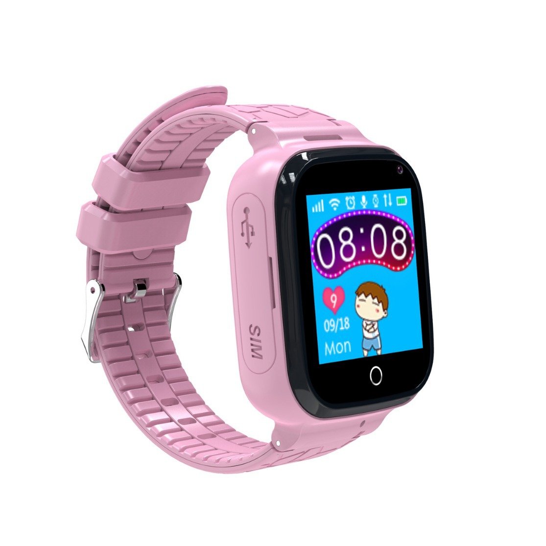 Kid's Smartphone Watch Pluggable GPS Positioning Waterproof Camera Alarm Clock Sos Emergency Call Alarm Smart Watch