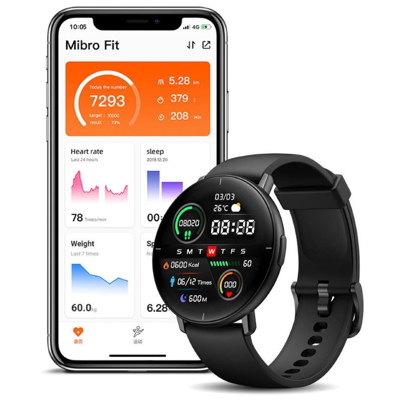 Cheap Smartwatch Mibro Lite Smart Watch Men Women Android IOS Fitness Sport Watch Heart Rate Monitor Blood Oxygen Test