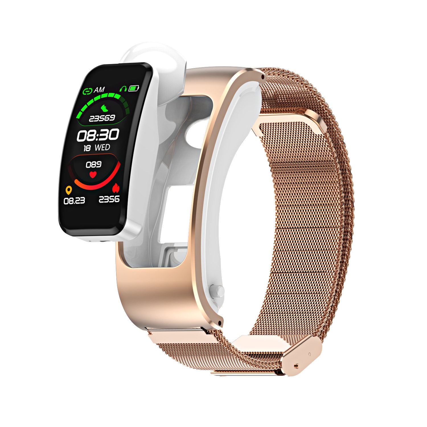 New K60 Bluetooth Wireless 2-in-1 Earphone Smart Watch Health Tracker Fitness Bracelet Smart Wristband Bluetooth Headset relogio feminino