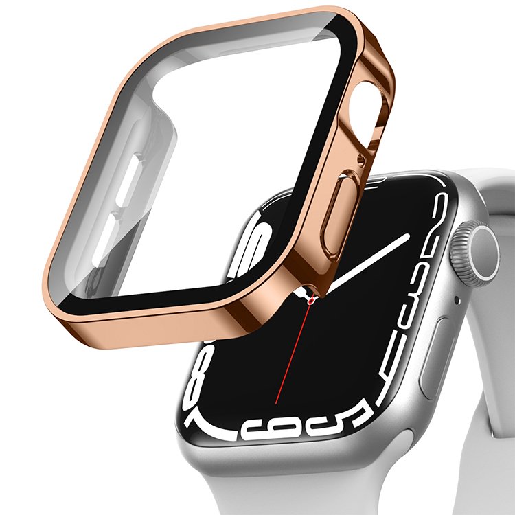 Adepoy A-BK023 Customized Logo Luxury Metal 41mm Full Screen Watch Cover Case For Smart Watch 7 Series