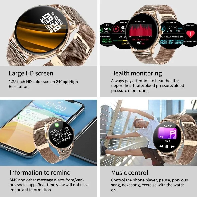 LIGE GPS Position Waterproof Sports Smart Watch Men Smart Compass Air Pressure Watches Heart Rate Altimeter Smartwatch For Men
