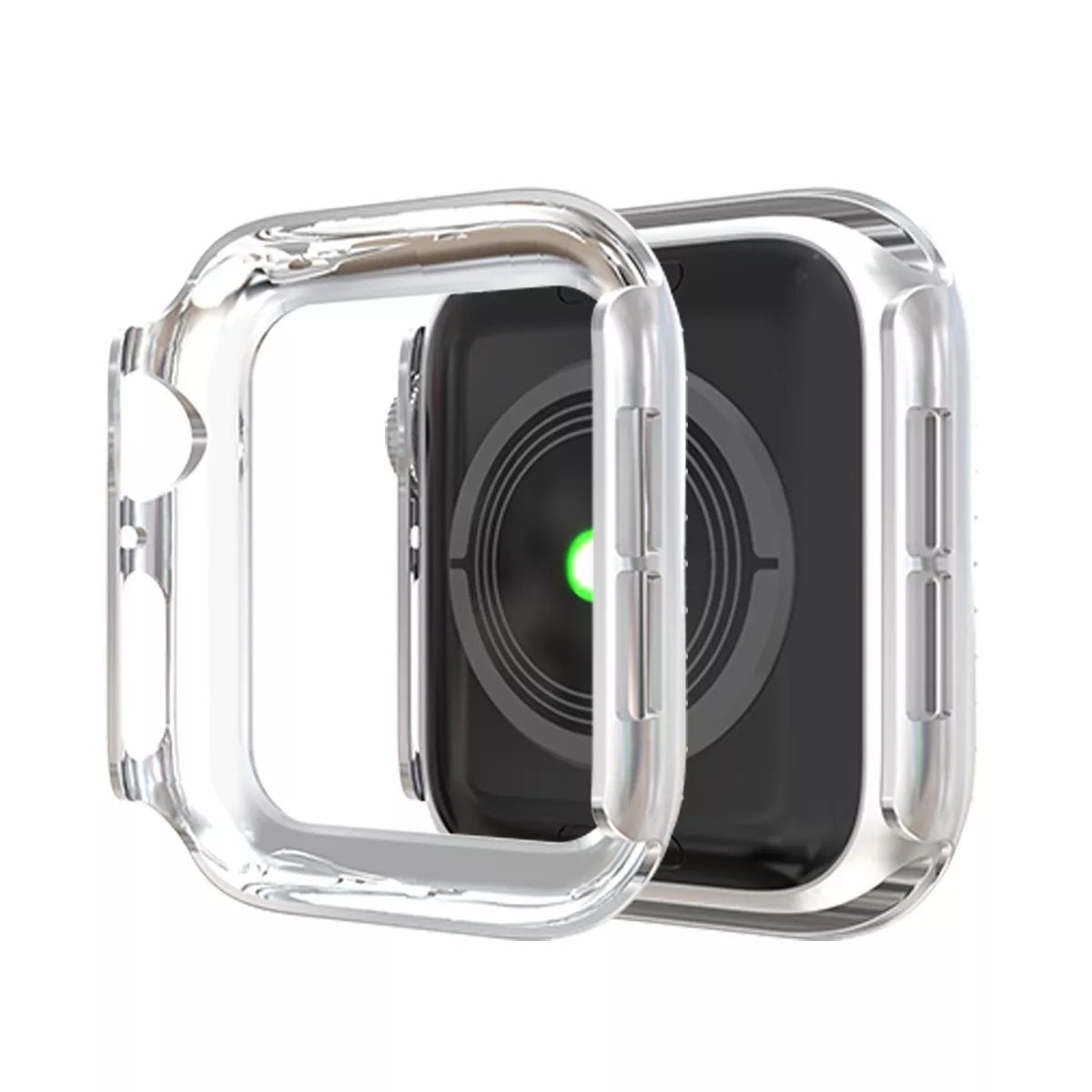 Wholesale Full Screen Protection Electroplating Soft TPU Case for Apple Watch 44 42 38 40mm Smart Watch Covers Accessories