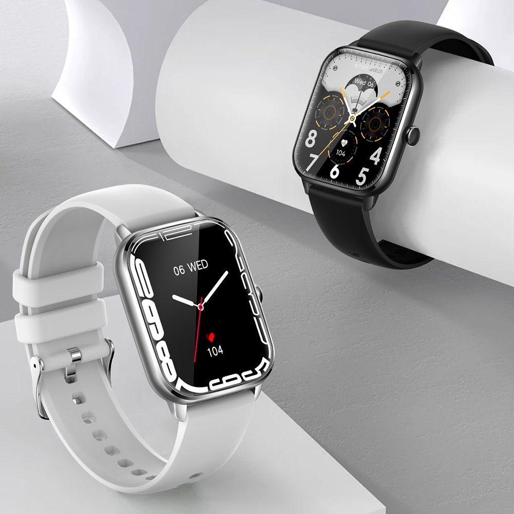 2023 New Ultra-thin bezel smart watch BT calling Encoder button Heart rate Blood pressure SPO2 ECG KT65
