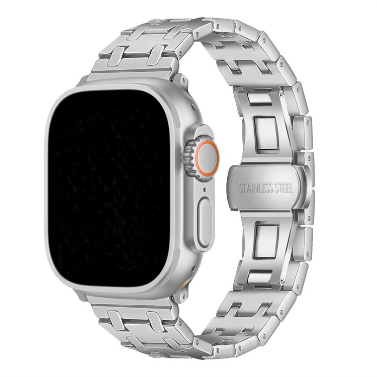 Business Luxury Smart Watch Wristband Stainless Steel Metal Watch Band For Smart Watch Series 8 38mm 45mm 49mm