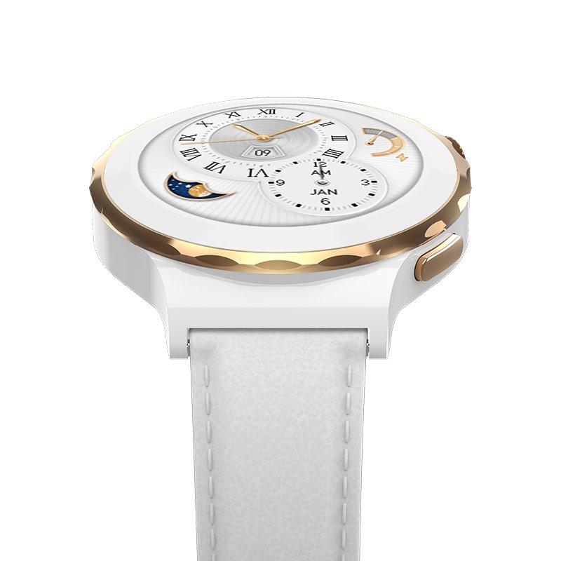 Lady Round Screen Smart Watch HW3 MINI 1.32 Inch Wireless Charger NFC BT Call Music Relojs Women Smart Watch