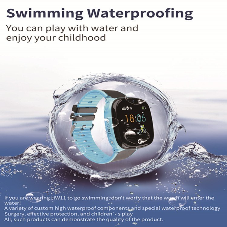 HW11 kids smart watch gps touch screen camera smart watch phone ip68 waterproof sim card smartwatch