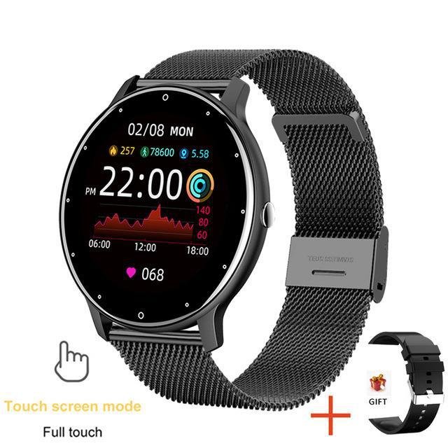 ZL02 ZL02D Round Smart Watch Heart Rate Blood Pressure Sleep Monitoring Smart Bracelet Waterproof Men Reloj Smart Sports Watch