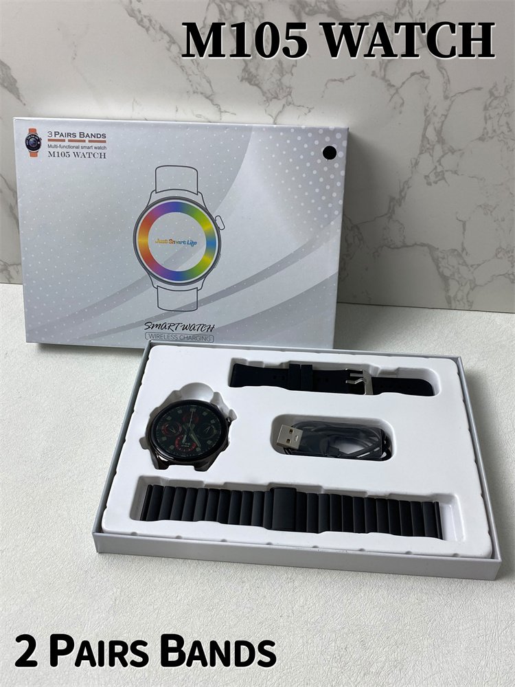 M105 smartwatch AMOLED BT Calling 2 in 1 Fitness Tracker M105 Sport Smart watch