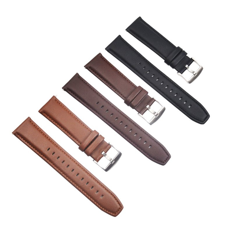 Fashion handmade upper calfskin Genuine leather quick release watch strap 18 22mm for Huawei smart watch