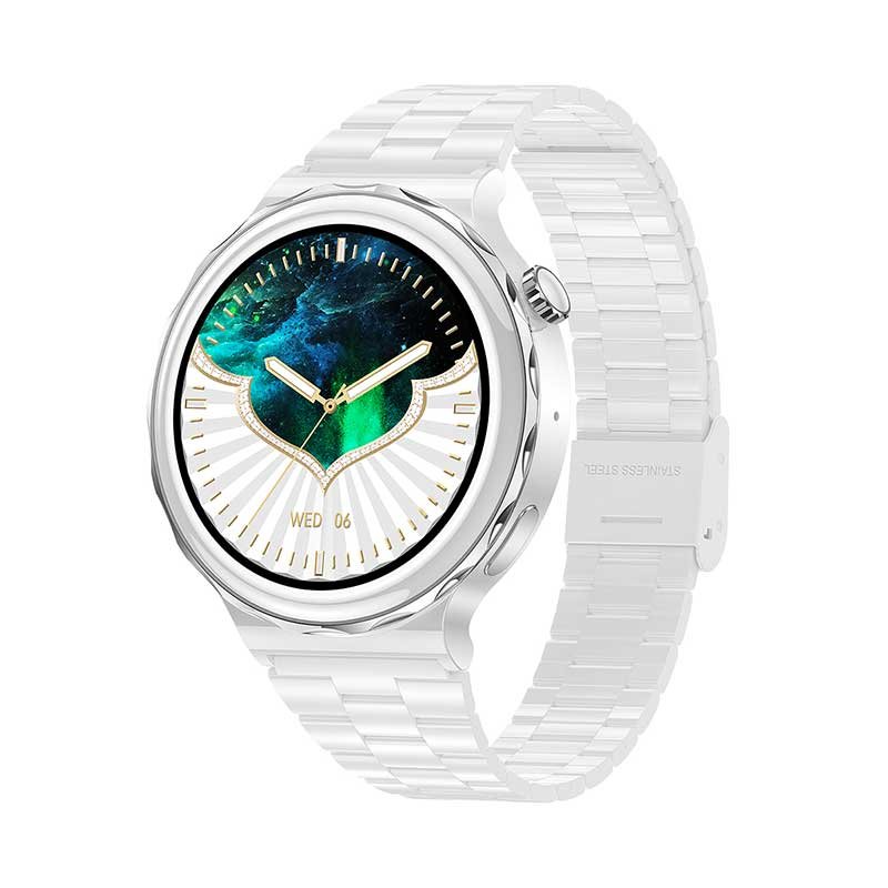 2023 HK43 lady Fashion Smart watch for women NFC BT call smart bracelet health tracker heart rate music women smartwatch