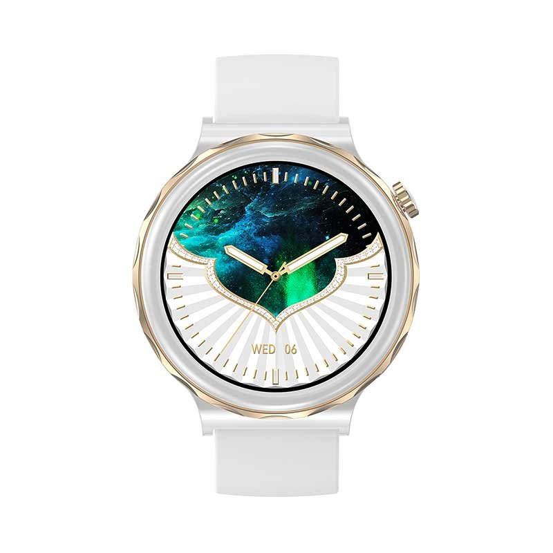 2023 HK43 lady Fashion Smart watch for women NFC BT call smart bracelet health tracker heart rate music women smartwatch