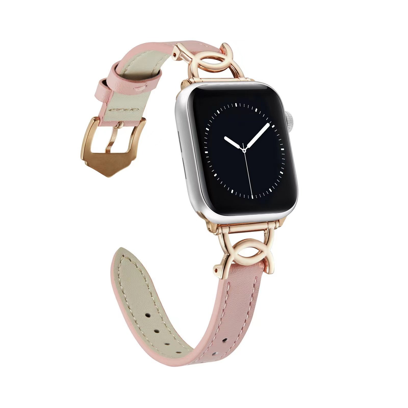 Luxury Wrist Smart Watch Band For Apple Watch Band 8 49mm Genuine Leather 38/40/41mm 42/44/45mm