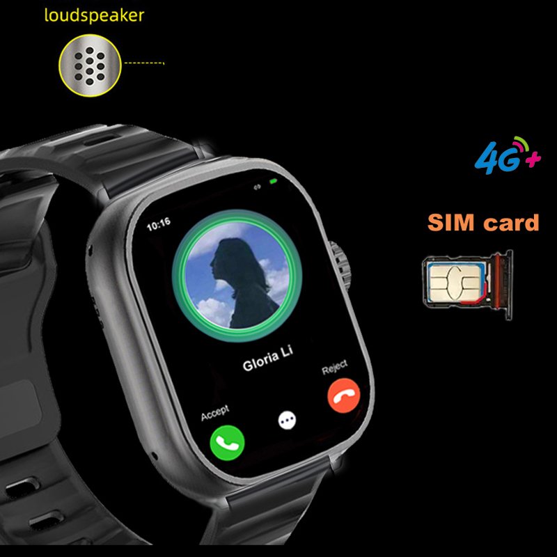 Full touch 2.0 inch screen unisex Android smartwatches WiFi GPS SIM card slot 4G smart watch android with sim card