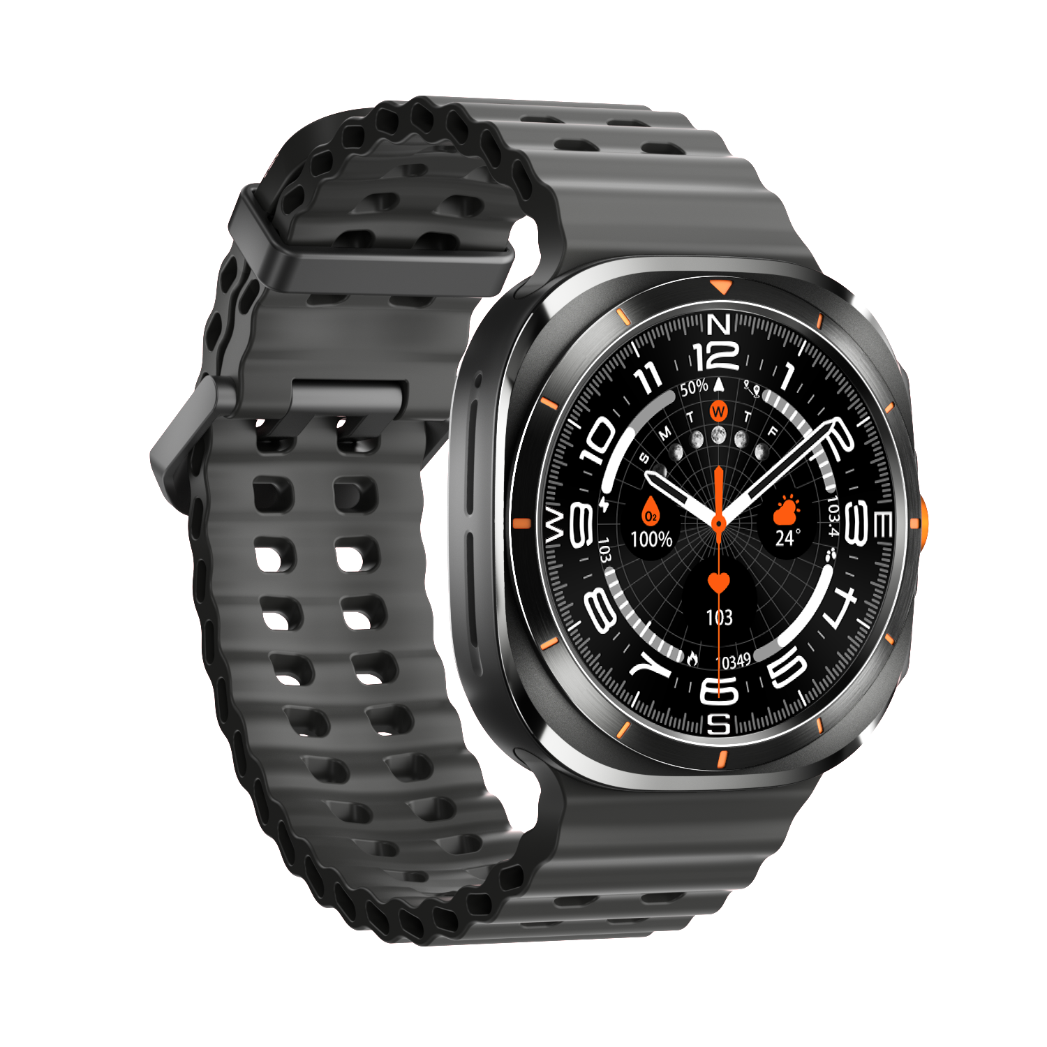High Quality W7 Smart Watch Ultra Amoled 466*466 HD Resolution Fashionable Fitness Tracker Bracelet Similar to Galaxy Watch