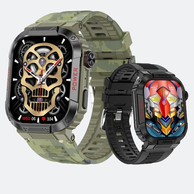 2024 Smartwatch TK25 Sport Smart Watch 2.02 inch IPS Screen BT Call IP68 Three Proof Outdoors Intelligent Rotating Fitness Track