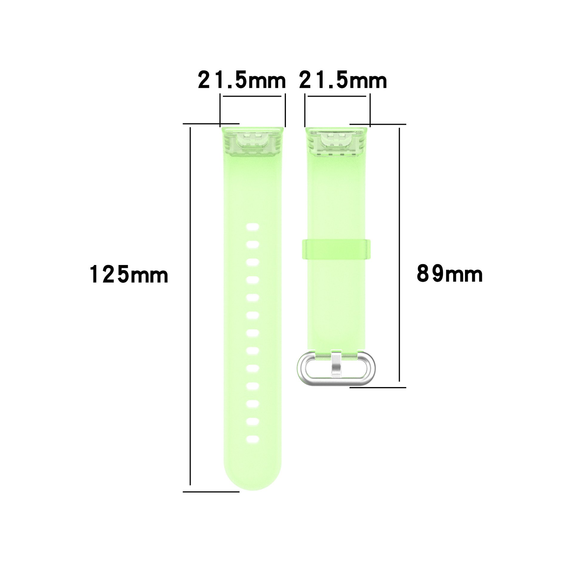 BOORUI transparent smart watch mi band for redmi smart band strap sport mi warch lite strap for xiaomi mi watch