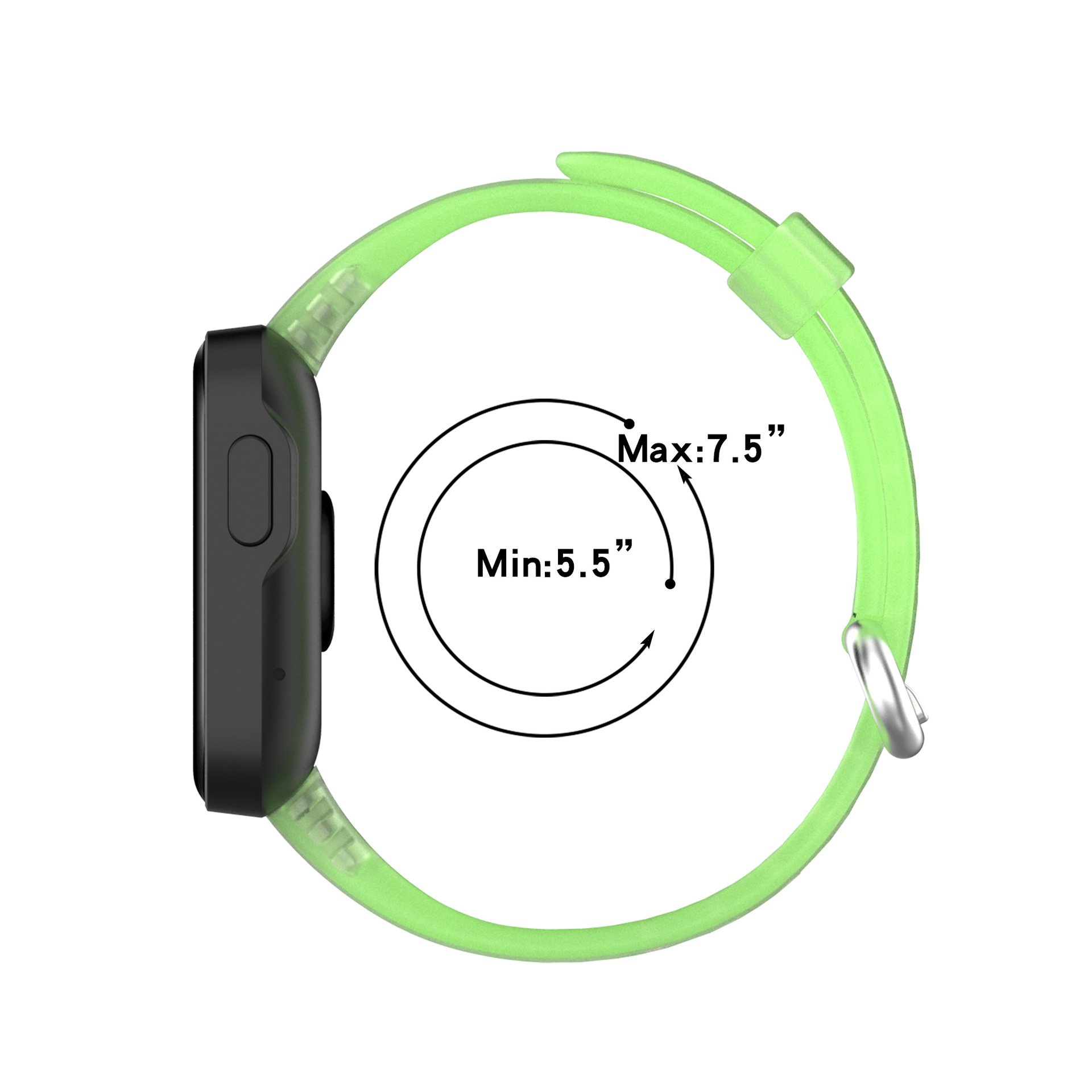 BOORUI transparent smart watch mi band for redmi smart band strap sport mi warch lite strap for xiaomi mi watch