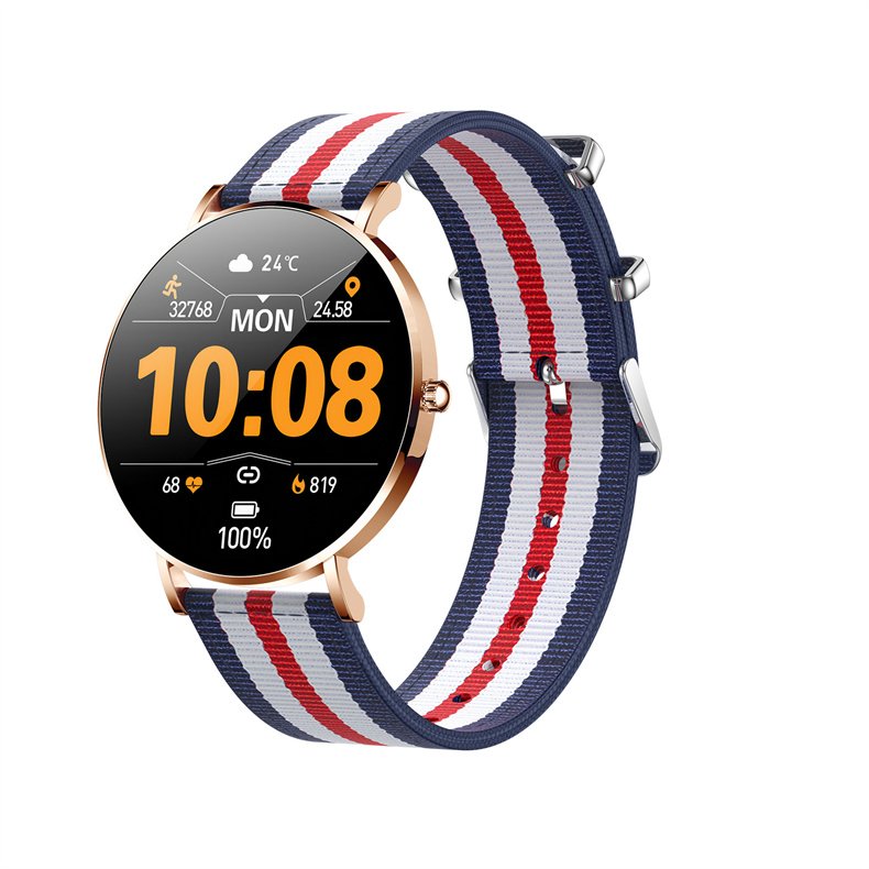 Round Fitness Tracker BT call Blood Pressure Heart Rate Waterproof reloj inteligente Sport Smart Bracelet T8 Lady Smart watch