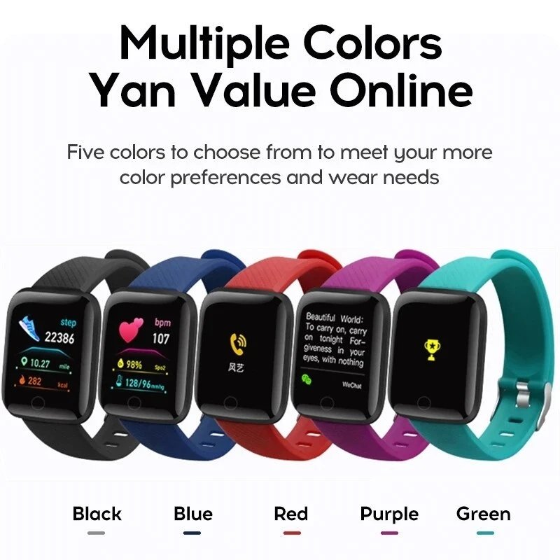 Cheap smartwatches Sport Watch women Waterproof Smart watch low price Fitness Tracker 116 plus smartWatch For Android IOS