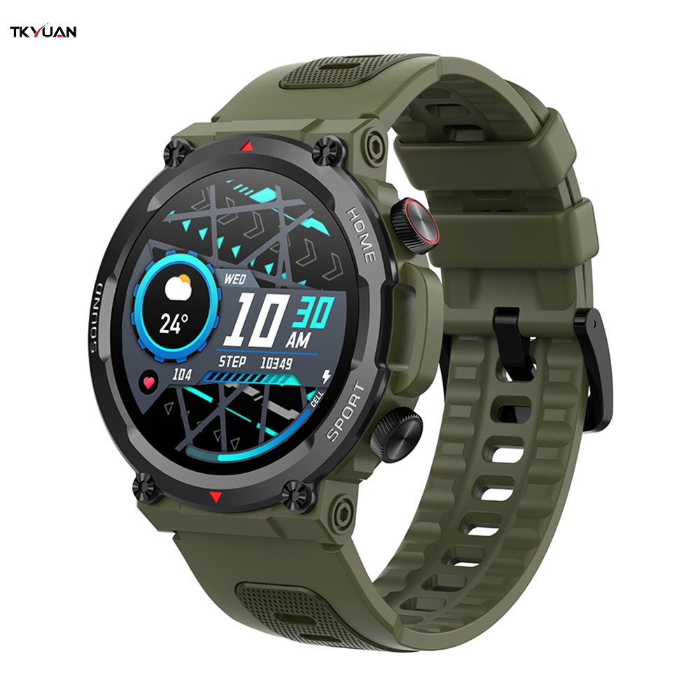 TKYUAN Rugge Smartwatch 1.39Inch Round Mens Sport Fashion Ip67 Waterproof Bt Calling Reloj Inteligente Smart Watch