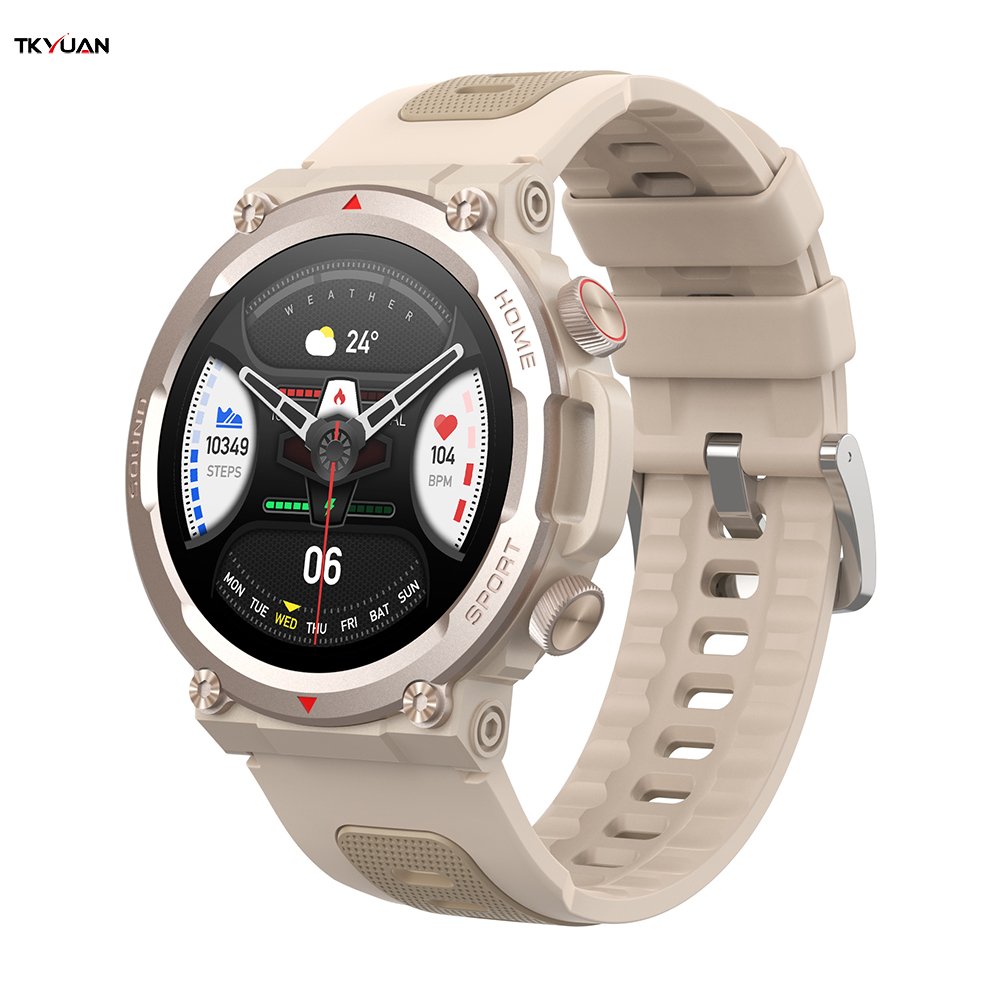 TKYUAN Rugge Smartwatch 1.39Inch Round Mens Sport Fashion Ip67 Waterproof Bt Calling Reloj Inteligente Smart Watch