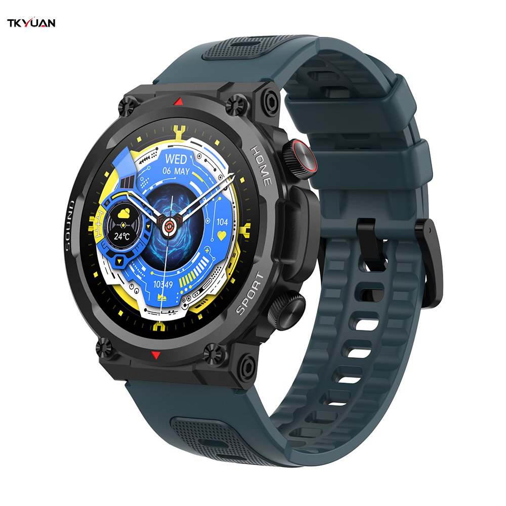 TKYUAN Rugge Smartwatch 1.39Inch Round Mens Sport Fashion Ip67 Waterproof Bt Calling Reloj Inteligente Smart Watch