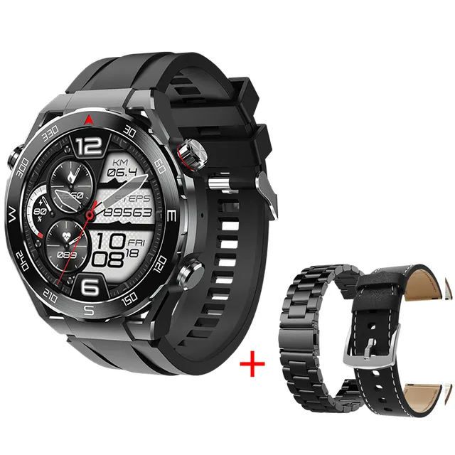 HW5 Ultimate 2024 Smart Watch 1.52inch Amoled Display 480*480 Sport Fitness Tracker GPS Pedometer Bed Clock Smart Bracelet Dock