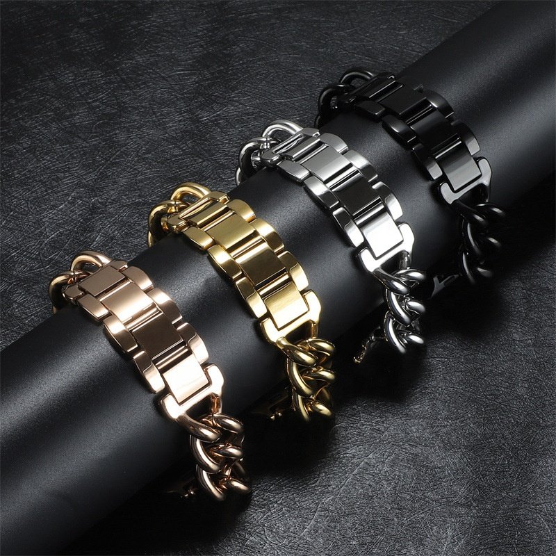 KeepWin Custom Luxury Solid 304L Stainless Steel Band Strap 30mm 40mm 44mm 45mm Watch for Smart Watch Series 4/5/6/7/8/9