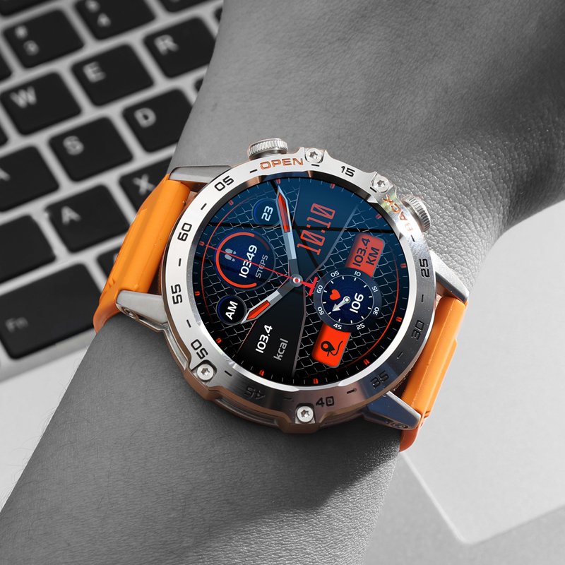 New Fashion Sport Smart Watch Phone Calling Waterproof 400mAh Big Battery Round Smartwatch K52