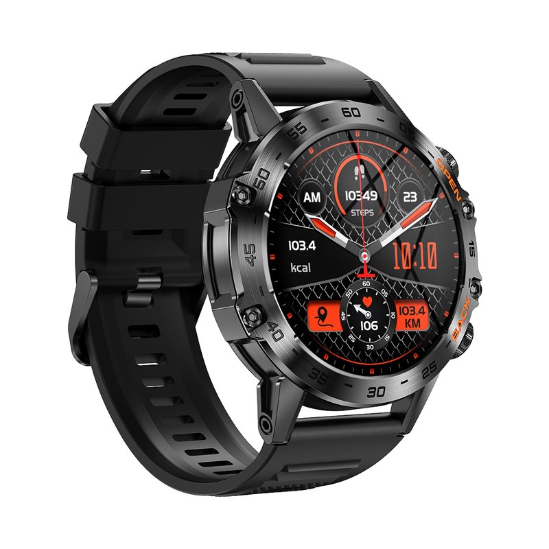 New Fashion Sport Smart Watch Phone Calling Waterproof 400mAh Big Battery Round Smartwatch K52