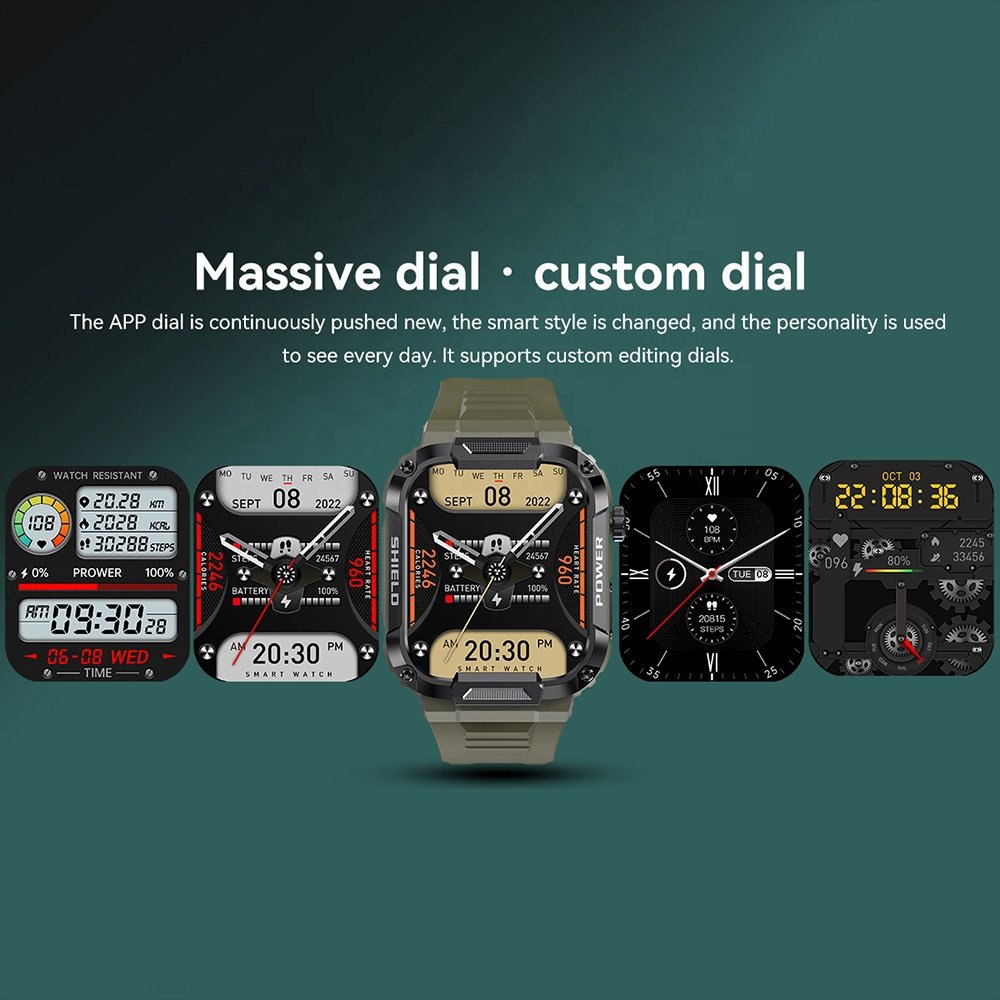 MK66 Smart Watch 400mAh Large Battery Waterproof Outdoor Sports Smartwatch for Men