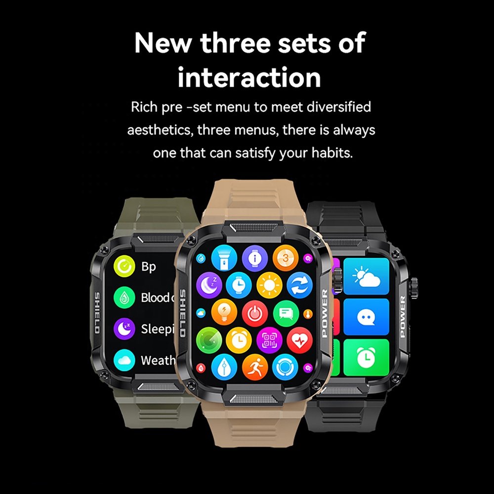 MK66 Smart Watch 400mAh Large Battery Waterproof Outdoor Sports Smartwatch for Men
